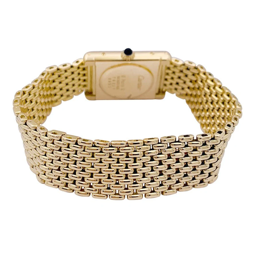 Montre CARTIER, "Tank Louis Cartier" en or jaune - Image 7