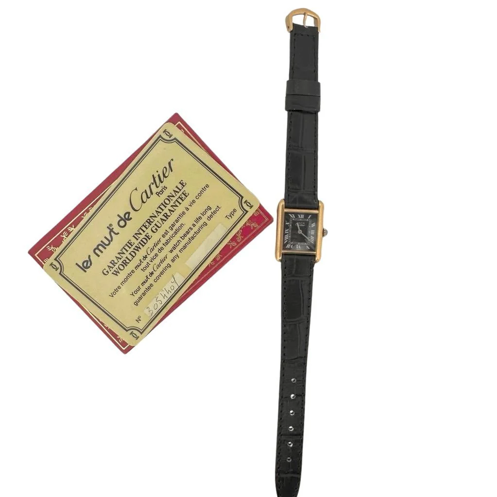Montre CARTIER "Tank Must" en plaqué or jaune - Image 5