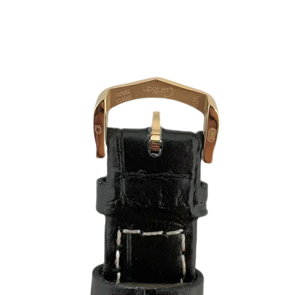 Montre CARTIER "Tank Must" en plaqué or jaune et cuir - Image 5