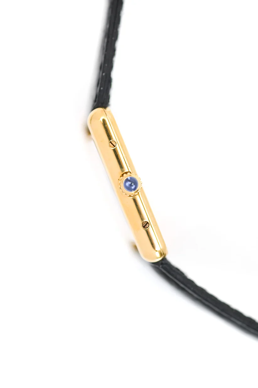 Montre CARTIER "Tank Must Trinity" en vermeil et cuir - Image 6