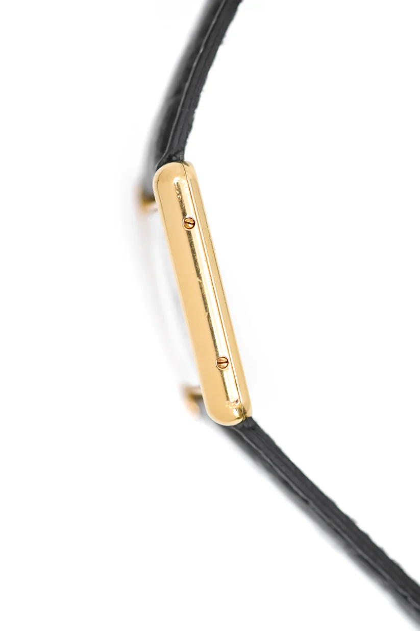 Montre CARTIER "Tank Must Trinity" en vermeil et cuir - Image 7