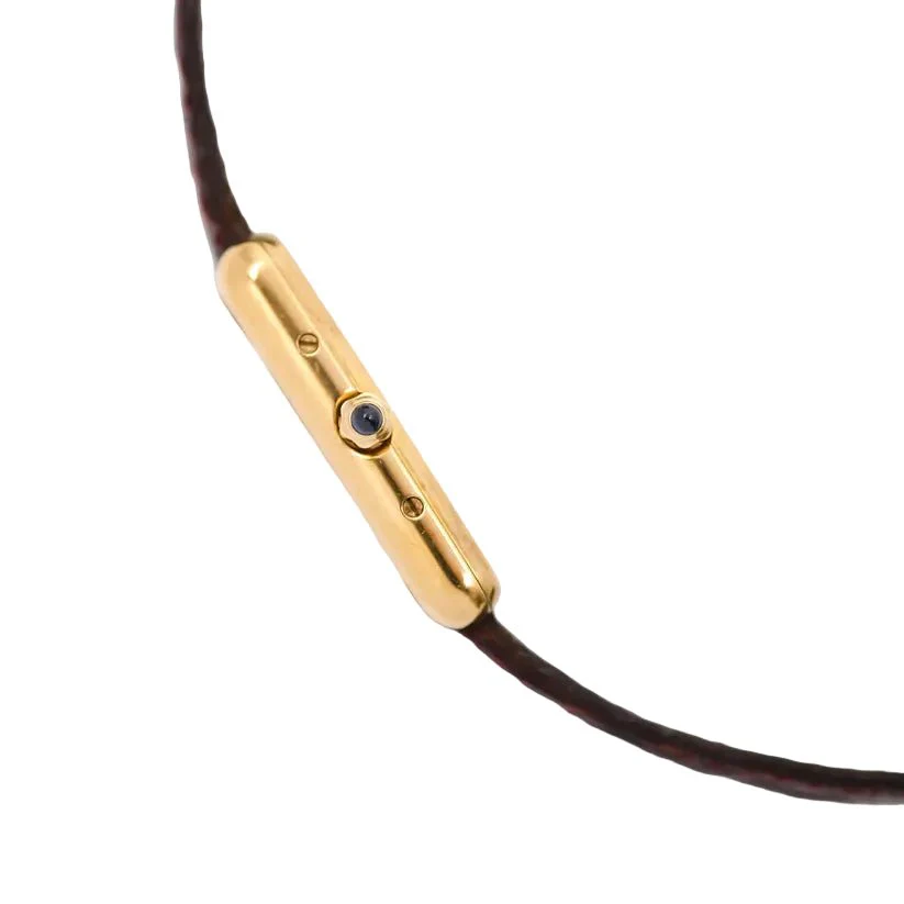 Montre CARTIER "Tank Must Trinity" Médium en or blanc, or jaune, or rose, vermeil et cuir - Image 6