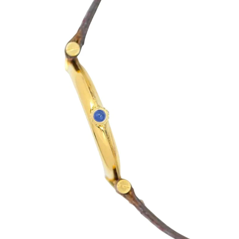 Montre CARTIER "Vendôme Must Trinity" en or blanc, or jaune, or rose et cuir - Image 6