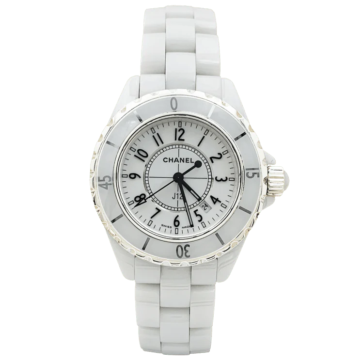 Montre CHANEL "J12" en céramique et acier