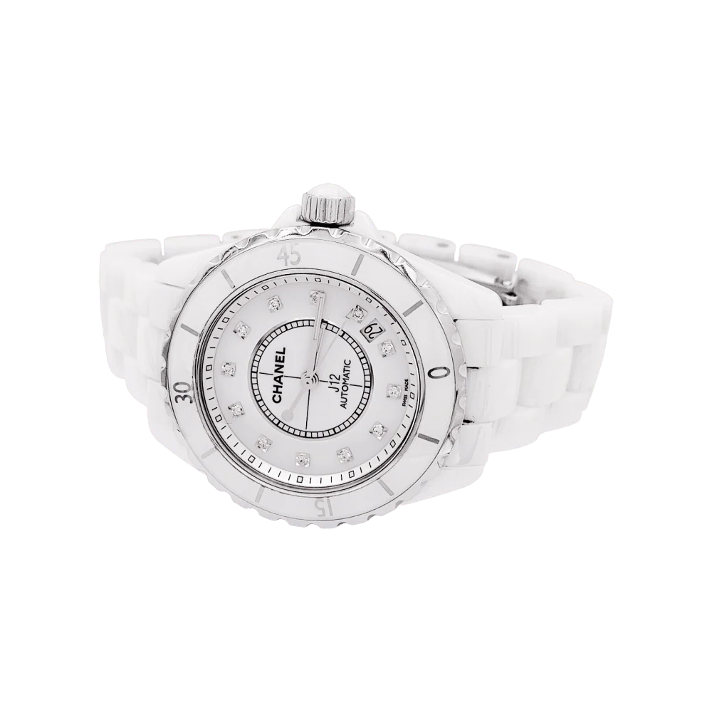 Montre CHANEL "J12" en céramique, acier et diamants - Image 3