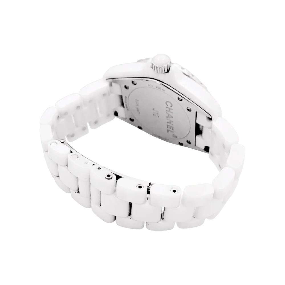 Montre CHANEL "J12" en céramique, acier et diamants - Image 5