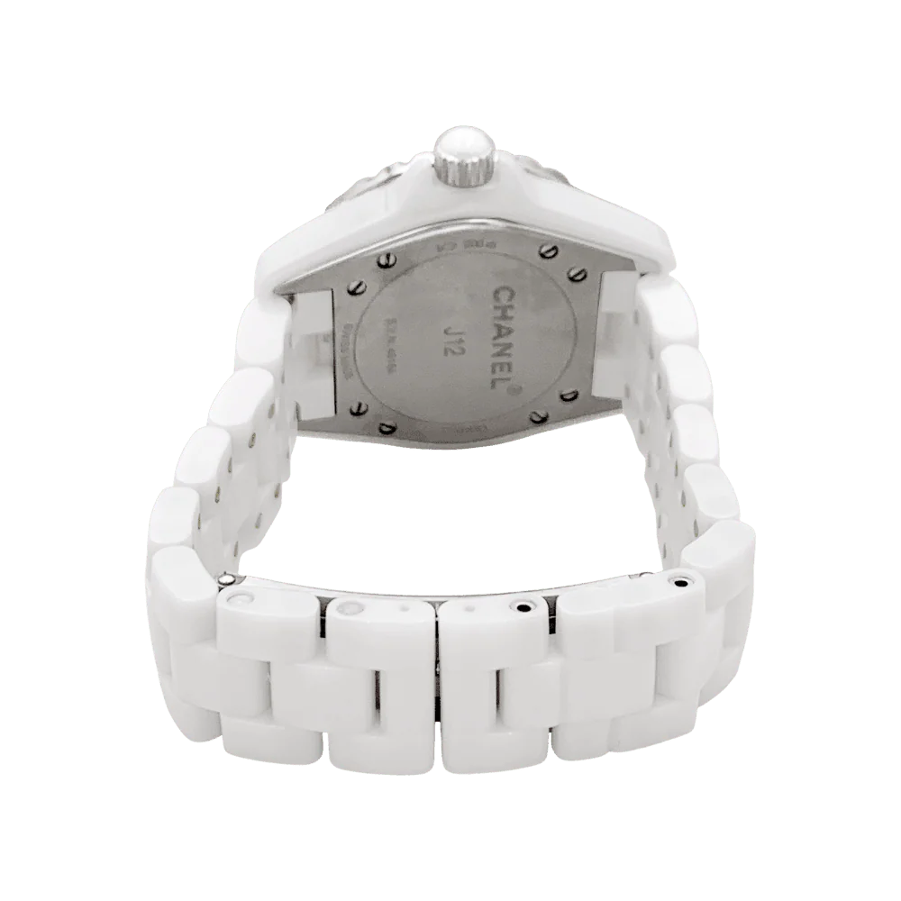 Montre CHANEL "J12" en acier, céramique et diamants - Image 5