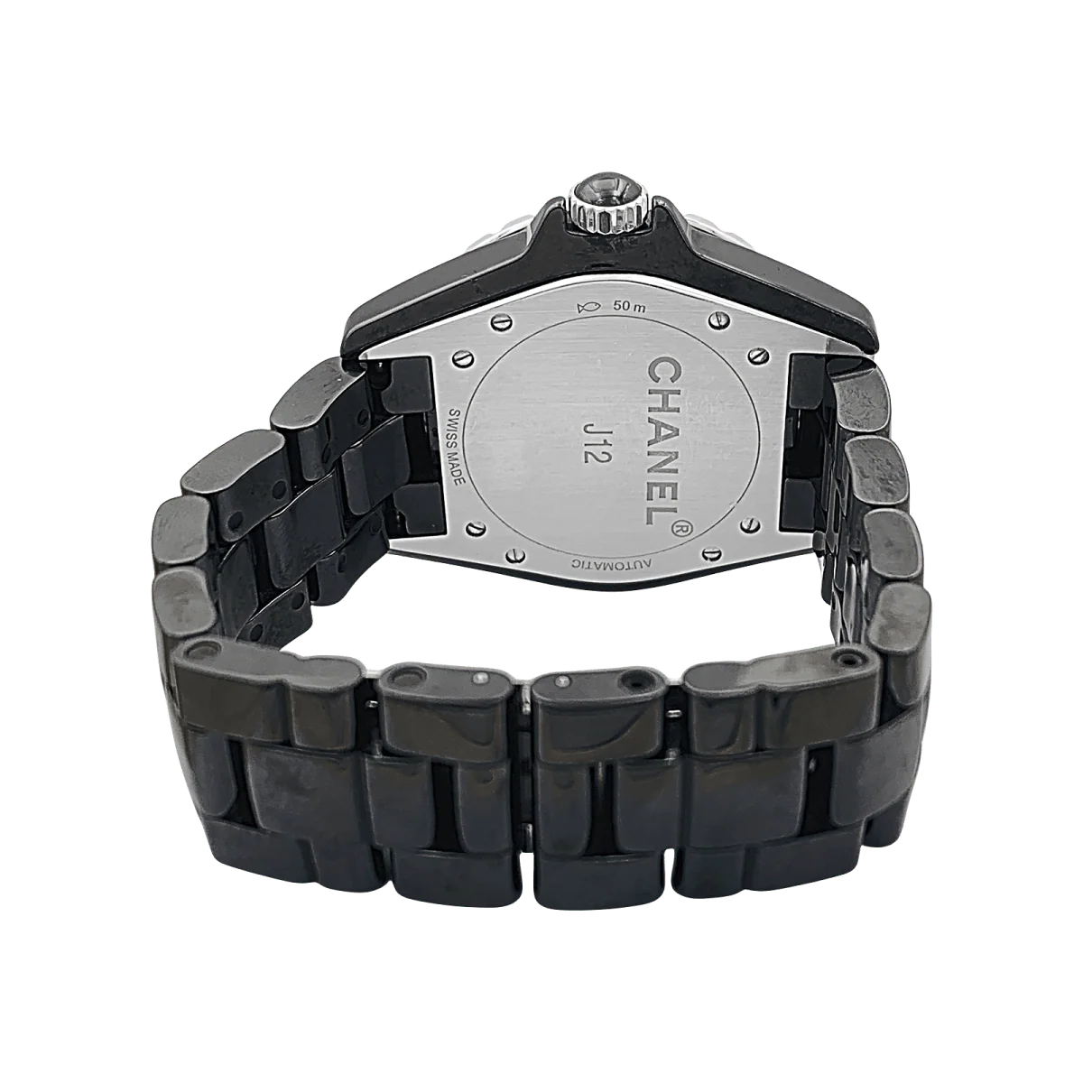 Montre Automatique CHANEL "J12" en céramique, acier et diamants - Image 3