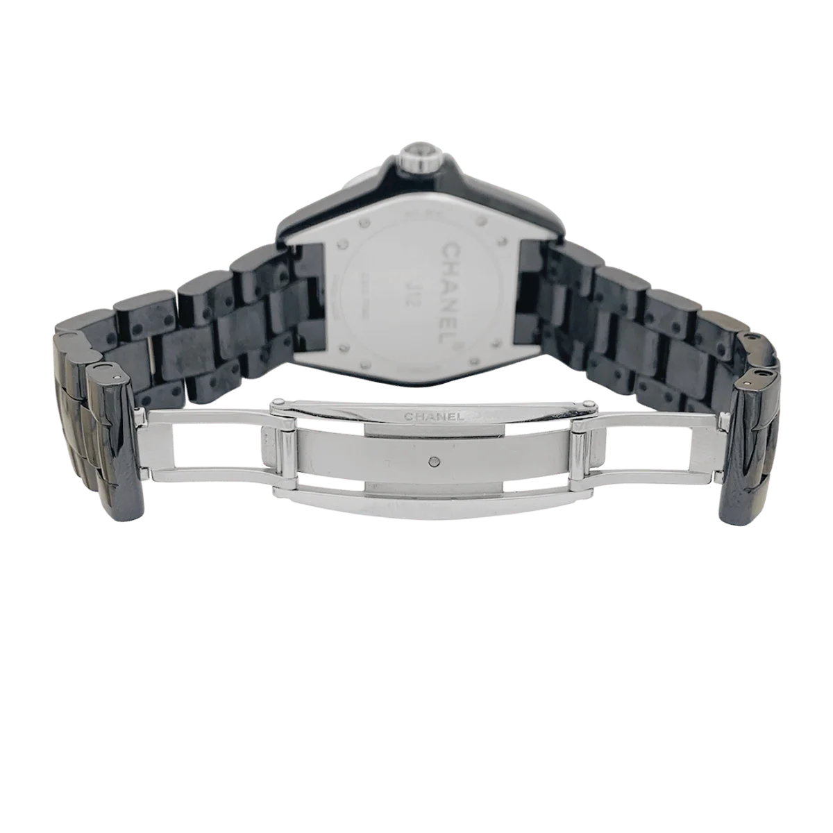 Montre Automatique CHANEL "J12" en céramique, acier et diamants - Image 6