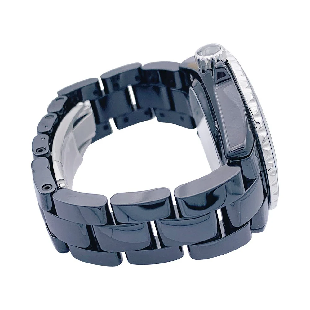 Montre CHANEL "J12" en céramique noire et diamants - Image 3