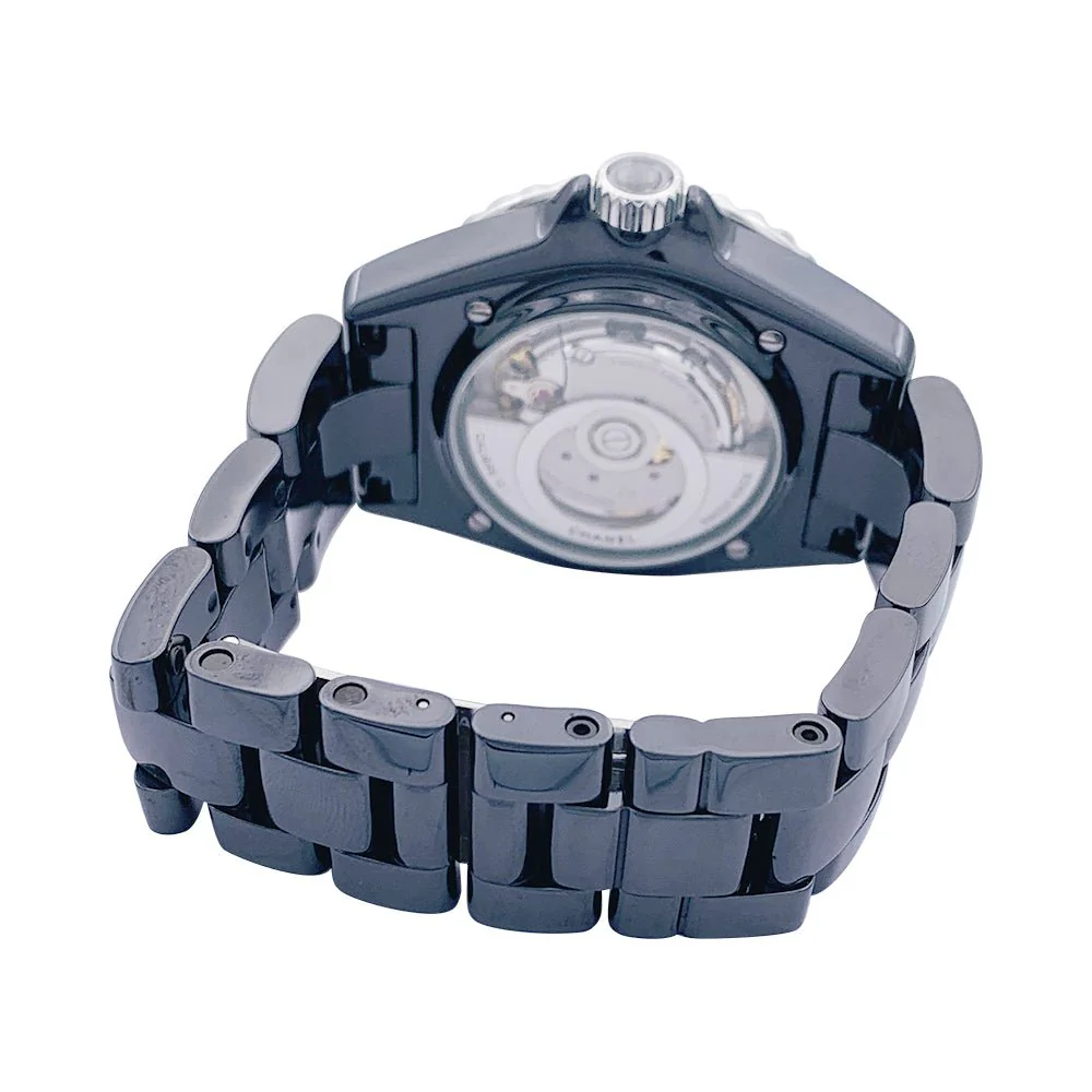 Montre CHANEL "J12" en céramique noire et diamants - Image 4