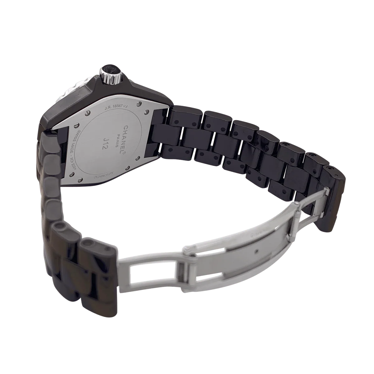 Montre CHANEL "J12" en acier, céramique et rubis - Image 4