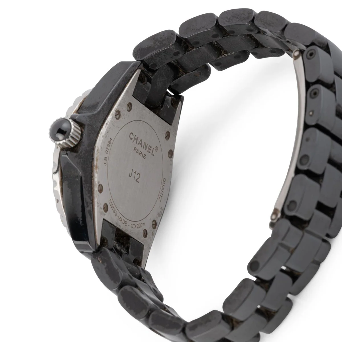 Montre CHANEL "J12" en céramique noire et diamants - Image 5