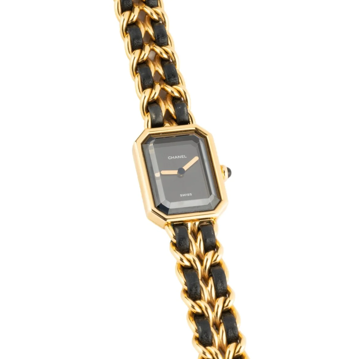 Montre CHANEL "Première" en métal doré et cuir - Image 2