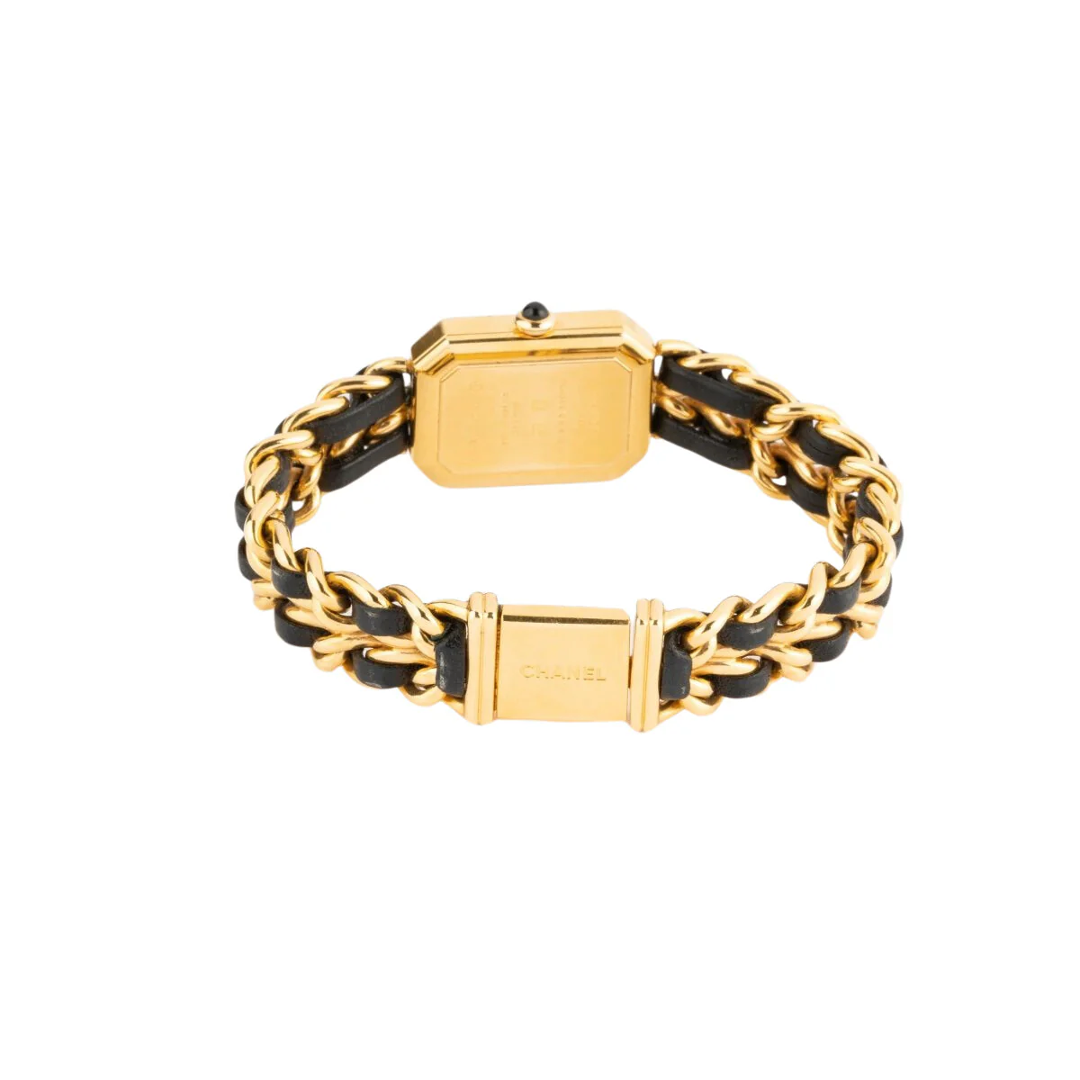 Montre CHANEL "Première" en métal doré et cuir - Image 4