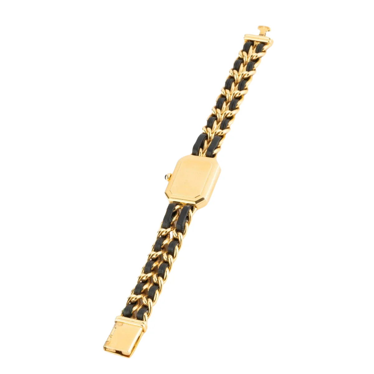 Montre CHANEL "Première" en métal doré et cuir - Image 5