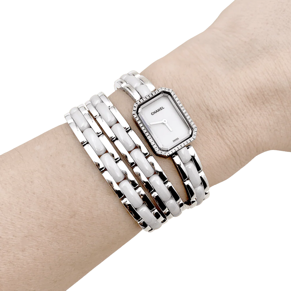Montre CHANEL "Première Rock" en acier, céramique et diamants - Image 2