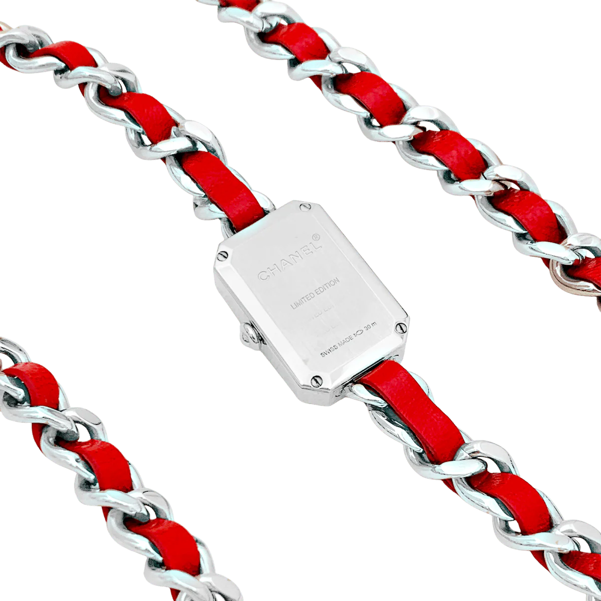 Montre CHANEL "Première Chaîne Iconique" en acier, nacre et cuir - Image 4