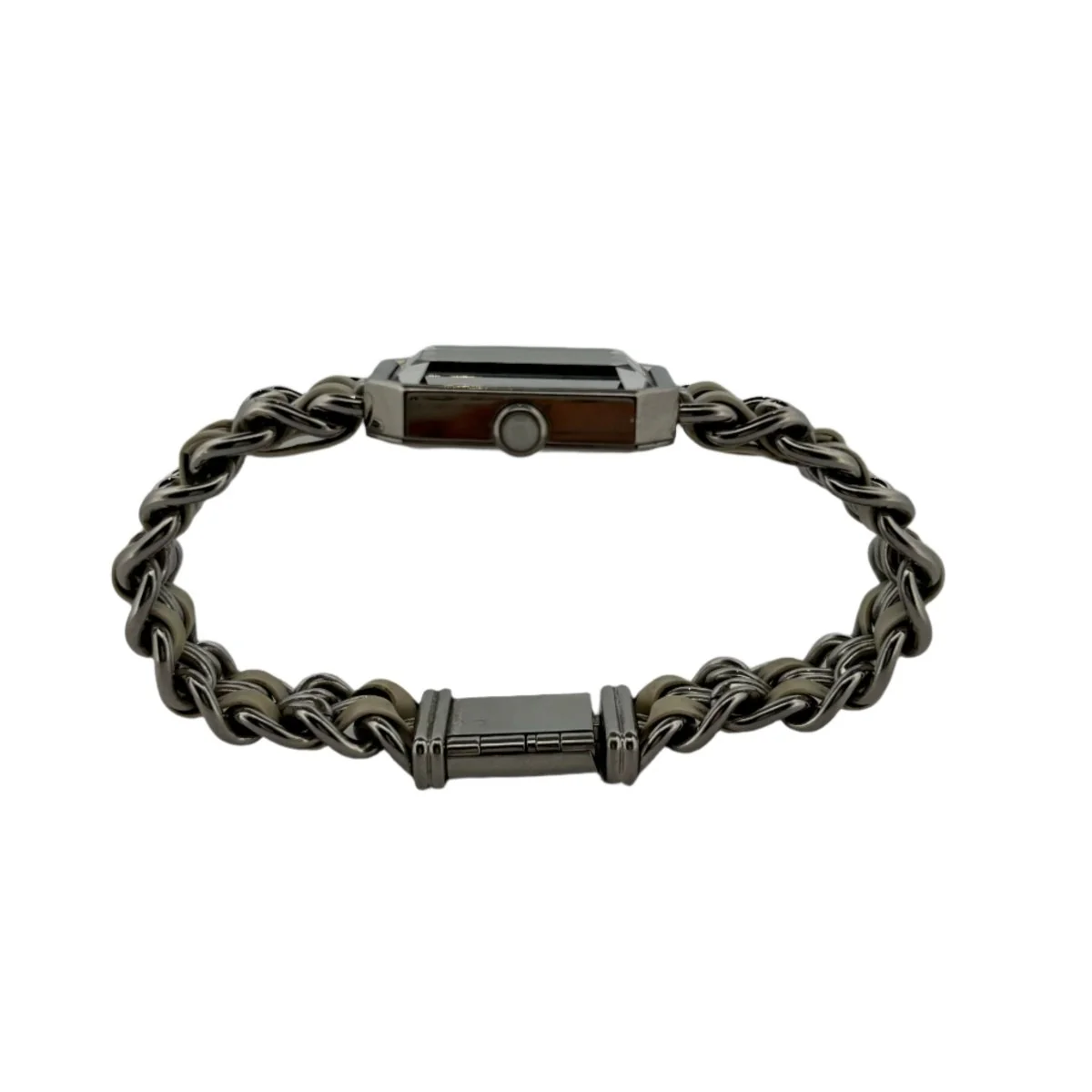 Montre CHANEL, "Première" en acier, cuir blanc et nacre - Image 5