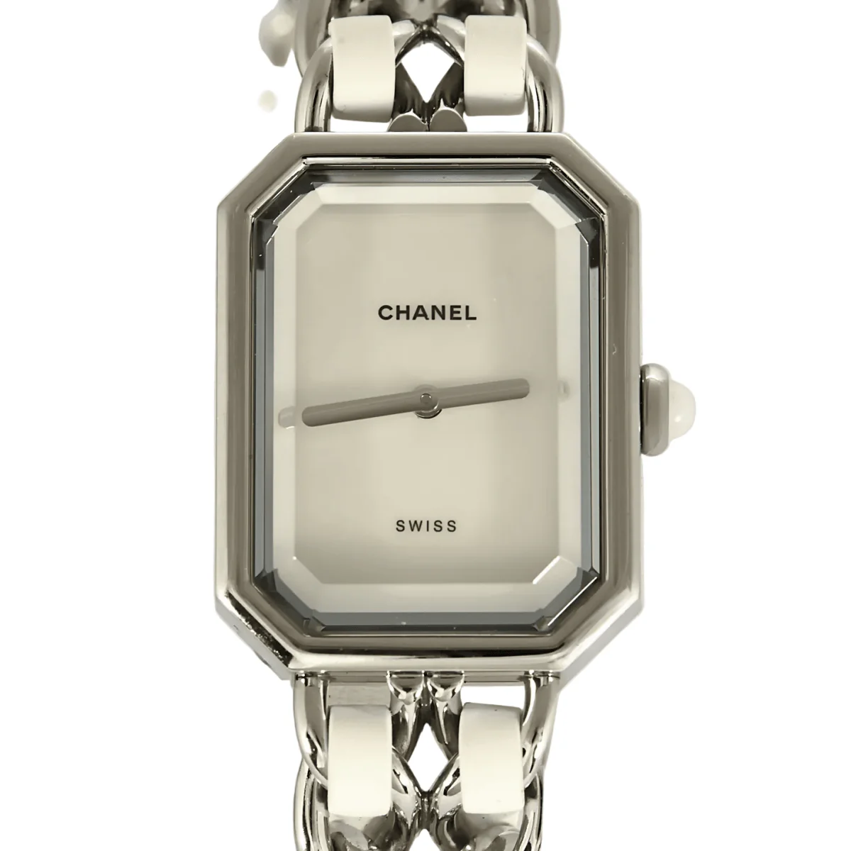 Montre CHANEL "Première" en acier, nacre et cuir