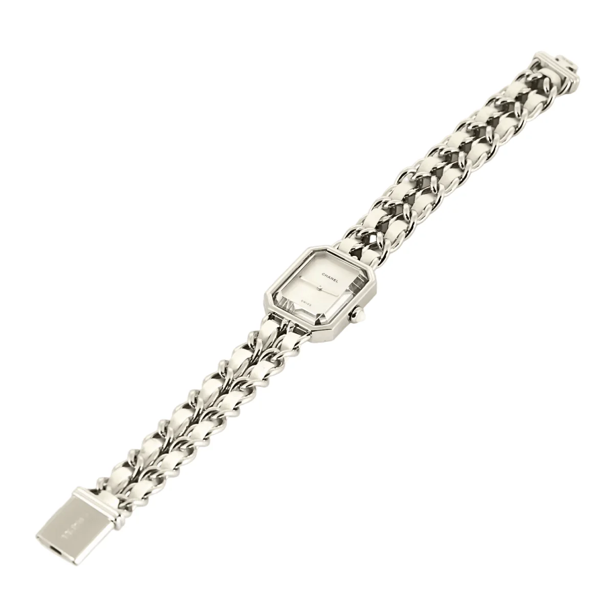 Montre CHANEL "Première" en acier, nacre et cuir - Image 4