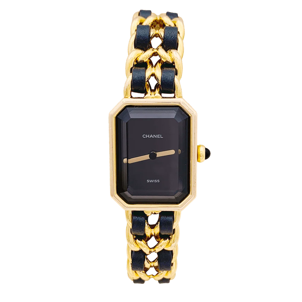 Montre CHANEL "Première" en or, acier et cuir