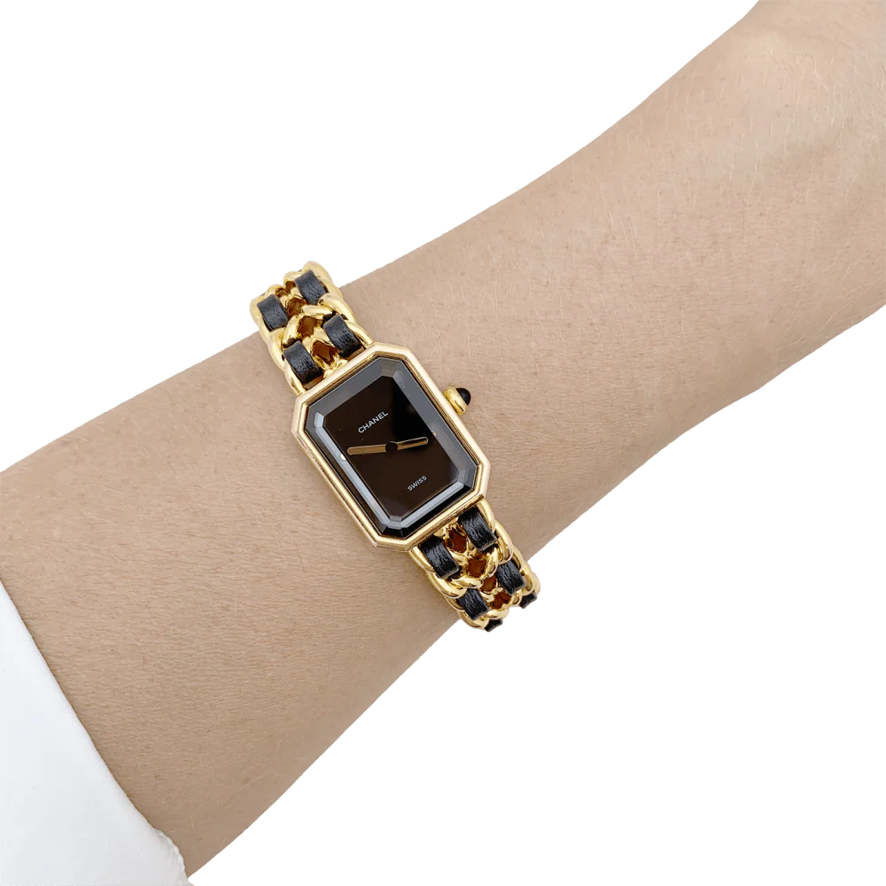 Montre CHANEL "Première" en or, acier et cuir - Image 2