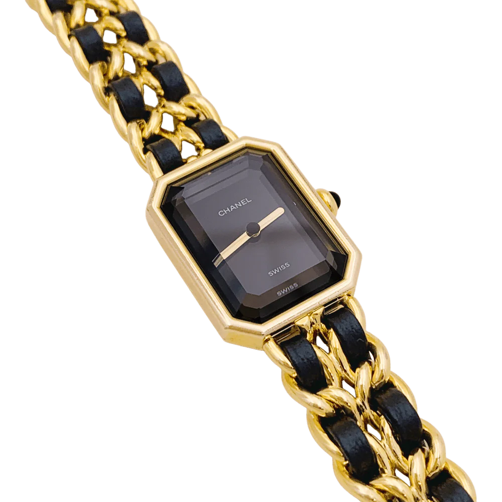 Montre CHANEL "Première" en or, acier et cuir - Image 3