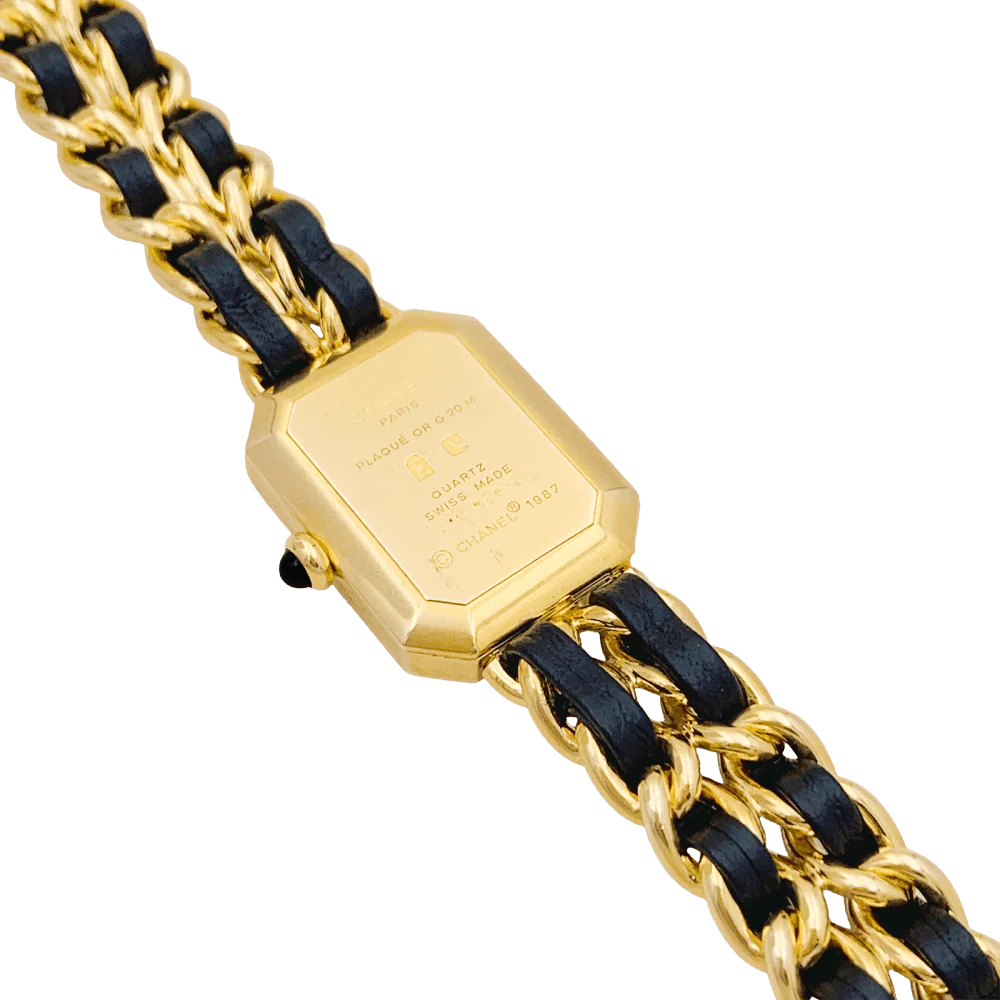 Montre CHANEL "Première" en or, acier et cuir - Image 4