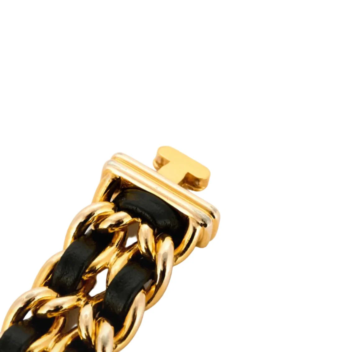 Montre CHANEL "Première" plaqué or et cuir - Image 7