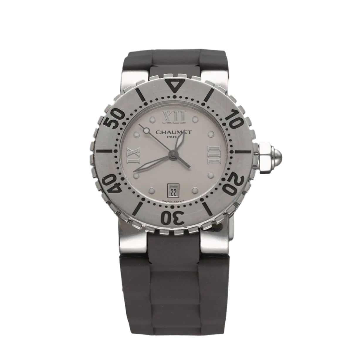 Montre CHAUMET "Dame Class One" en acier et quartz