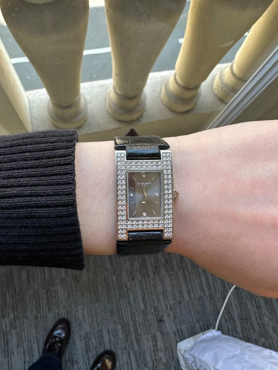 Montre CHAUMET, "Style" en or blanc et diamant - Image 4