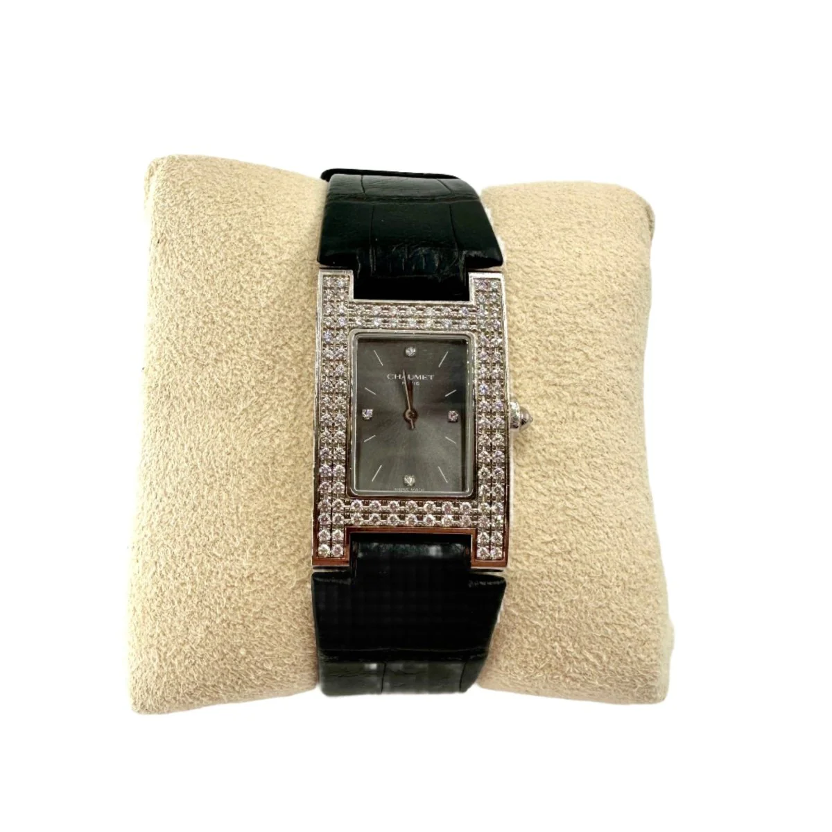 Montre CHAUMET, "Style" en or blanc et diamant - Image 5
