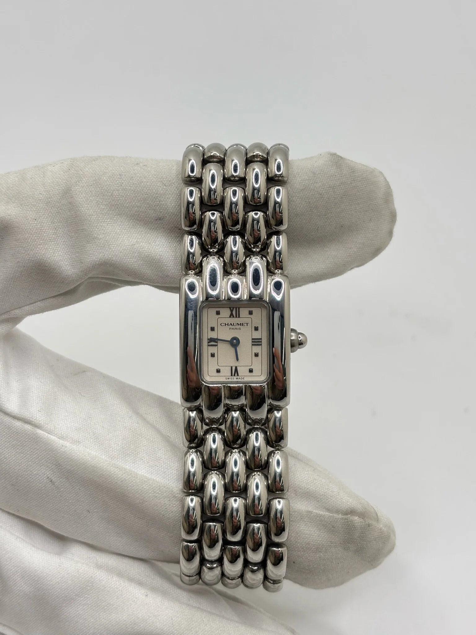 Montre CHAUMET "Khesis" en acier - Image 4