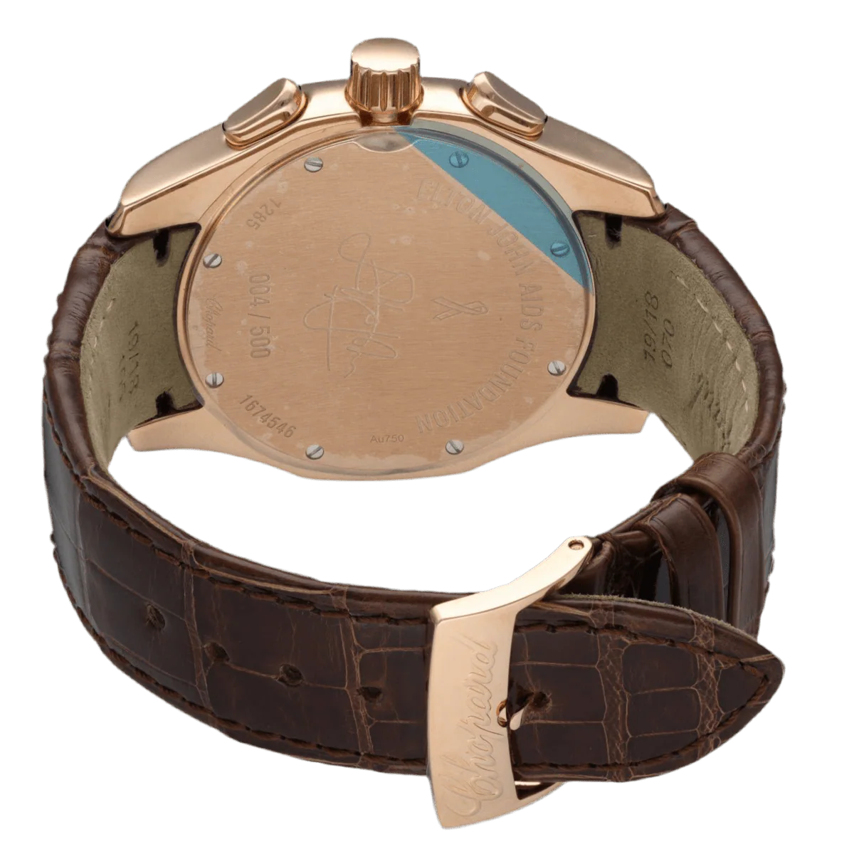 Montre CHOPARD "Elton John" en or rose - Image 4