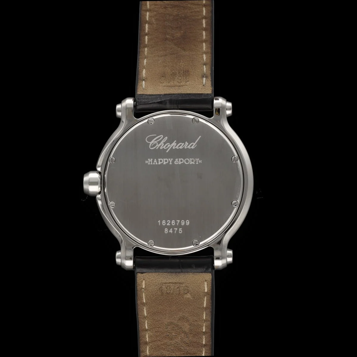 Montre Quartz CHOPARD en acier et diamants - Image 3