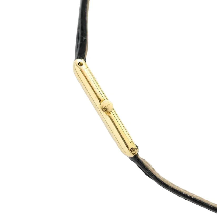 Montre CHOPARD "Tank" en or jaune et cuir - Image 6