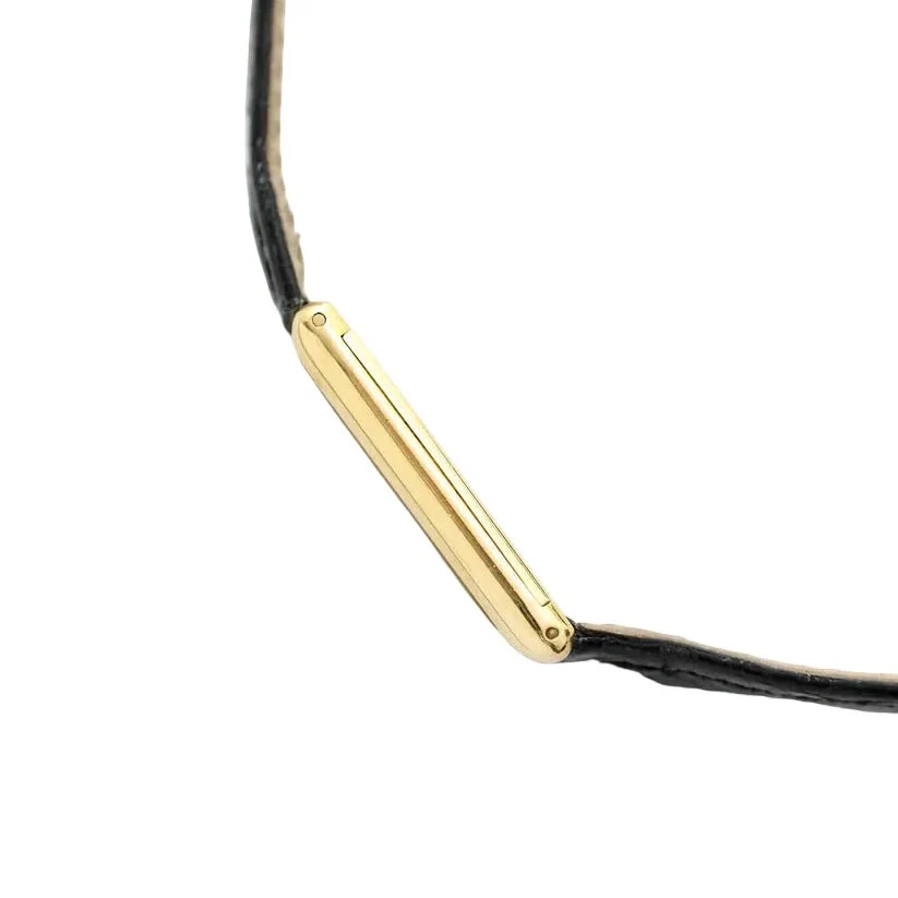 Montre CHOPARD "Tank" en or jaune et cuir - Image 7