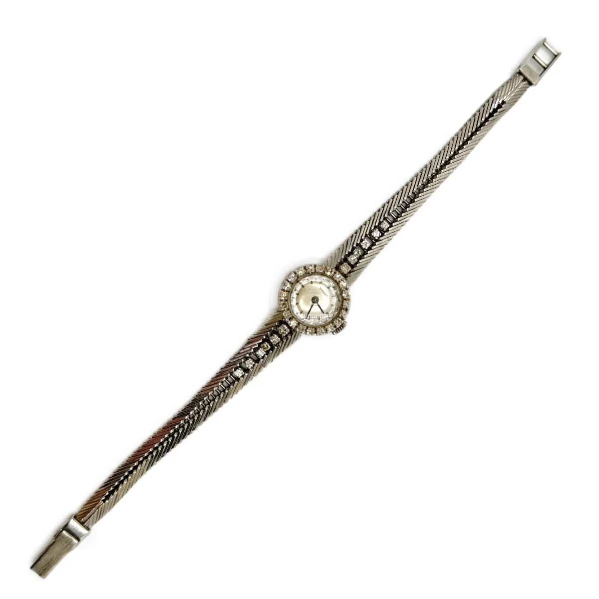 Montre TISSOT en or blanc et diamants - Image 4