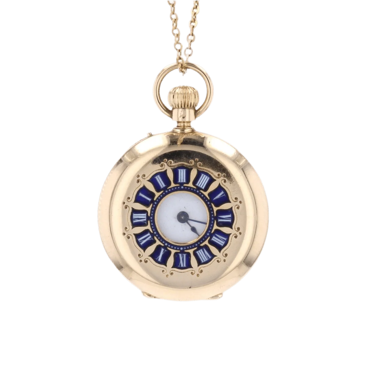 Pendentif en or jaune et émail - Image 7
