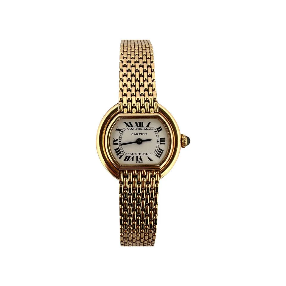 Montre de dame CARTIER "Ellipse" en or jaune