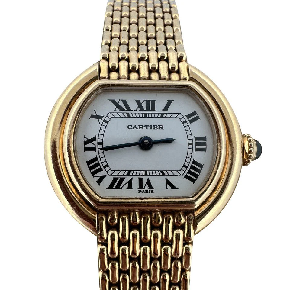 Montre de dame CARTIER "Ellipse" en or jaune - Image 5