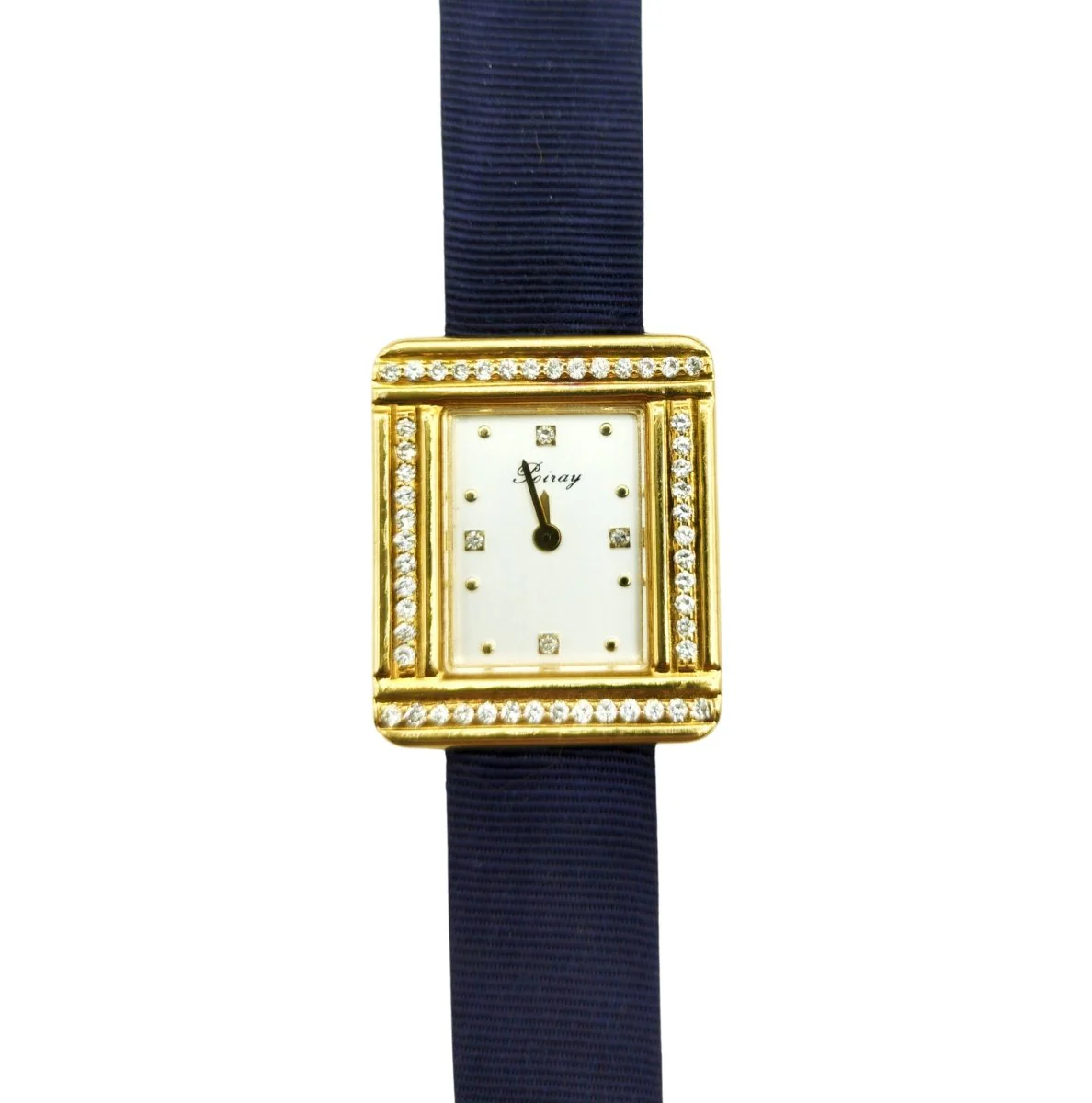 Montre POIRAY "Ma première" Mini en or jaune et diamants