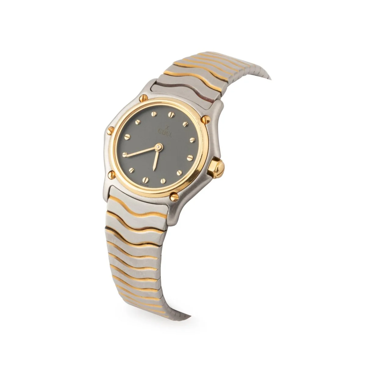 Montre EBEL en or jaune, quartz et acier