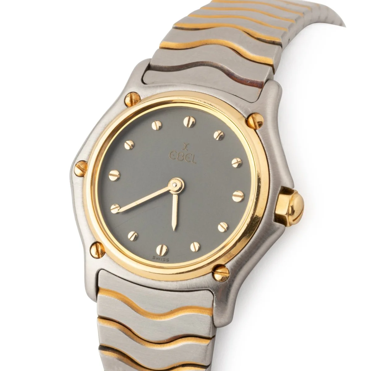 Montre EBEL en or jaune, quartz et acier - Image 2