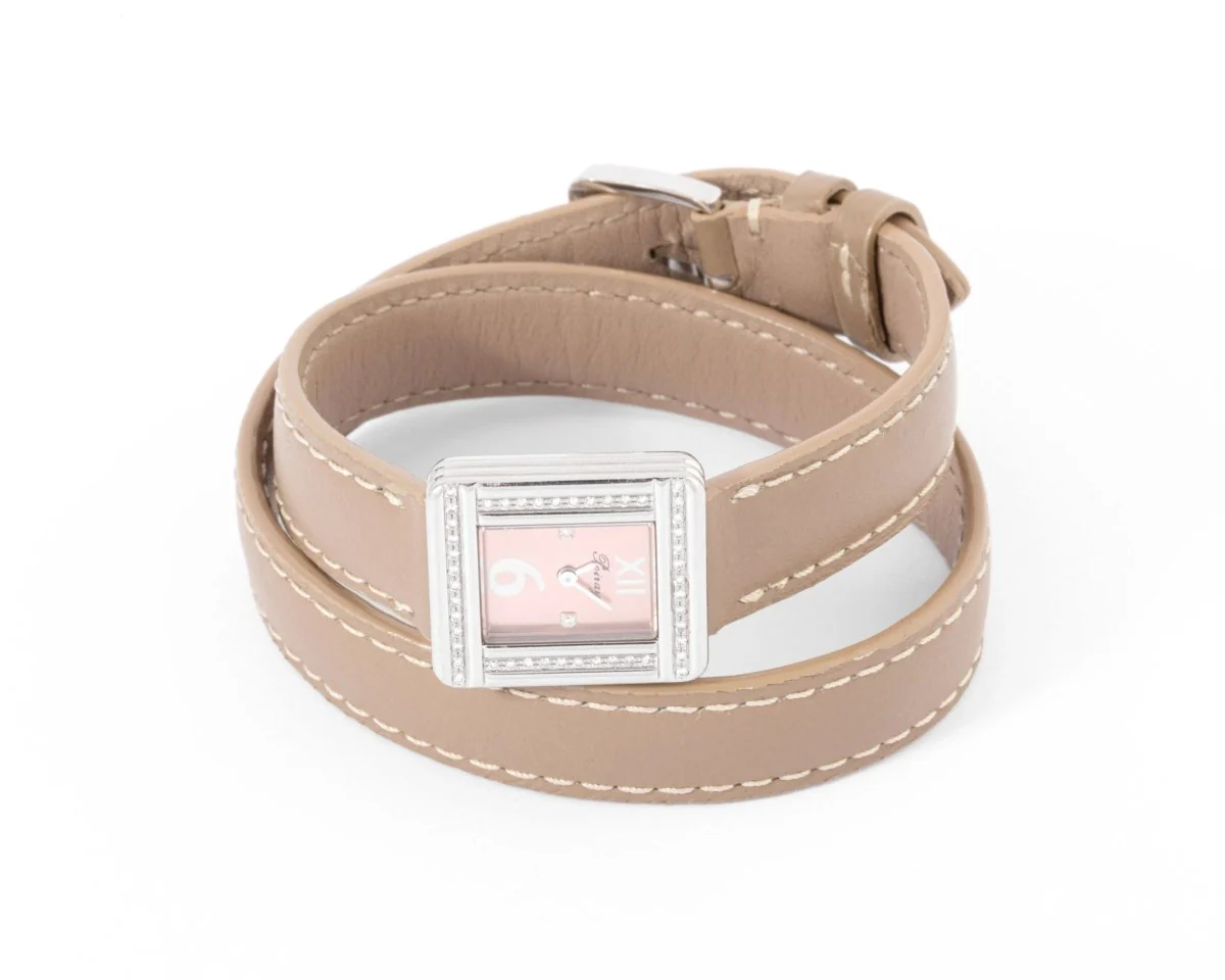 Montre en or gris et diamant Poiray modèle ma première mini - Image 3