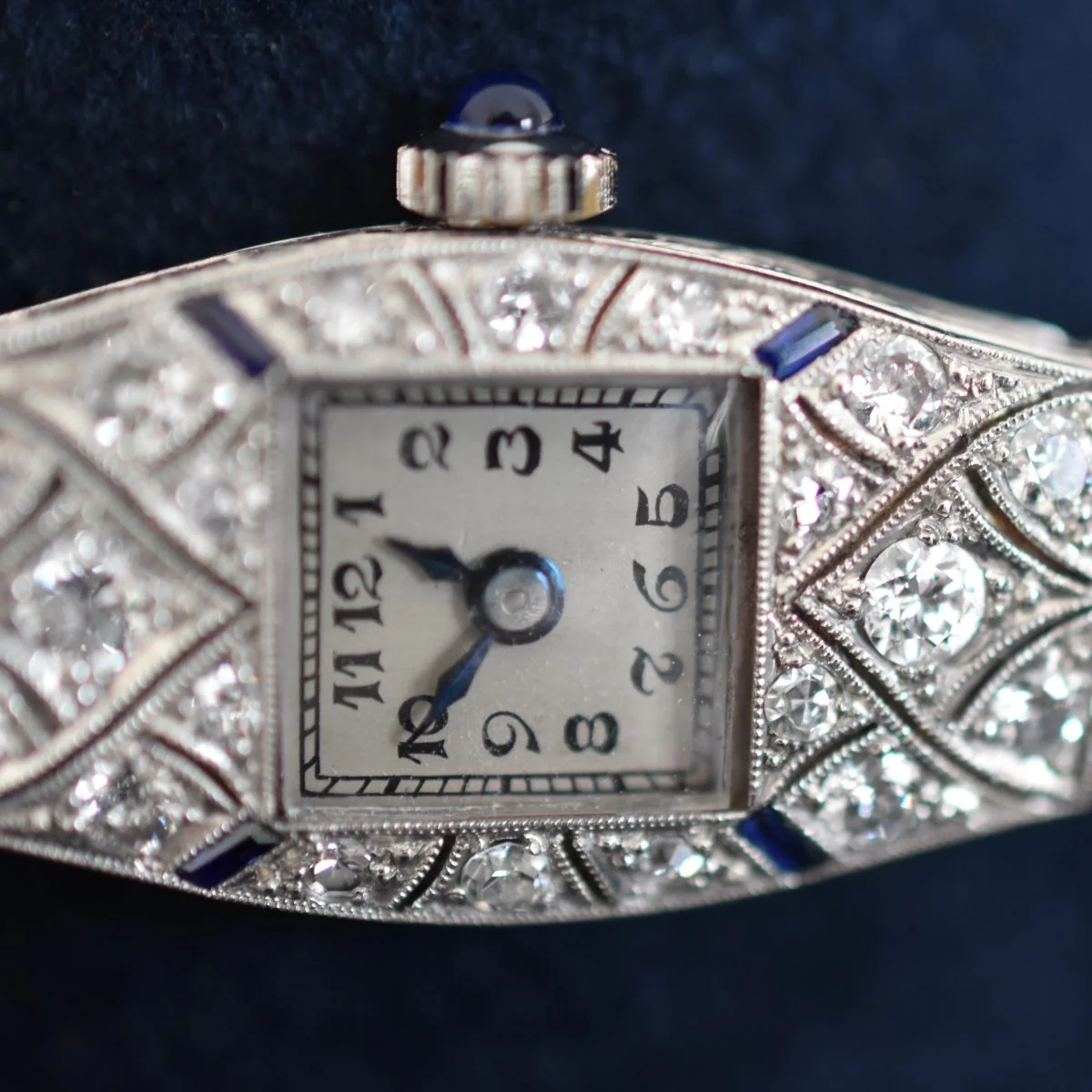 Montre ESZEHA-CHOPARD en or blanc, platine et diamants - Image 2
