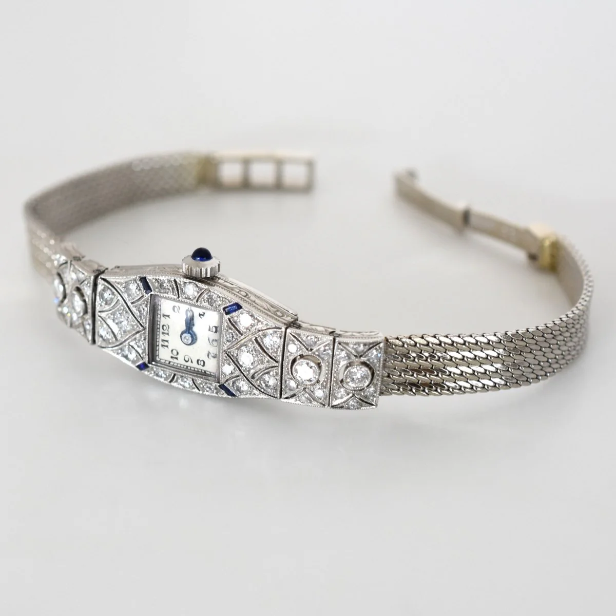 Montre ESZEHA-CHOPARD en or blanc, platine et diamants - Image 3