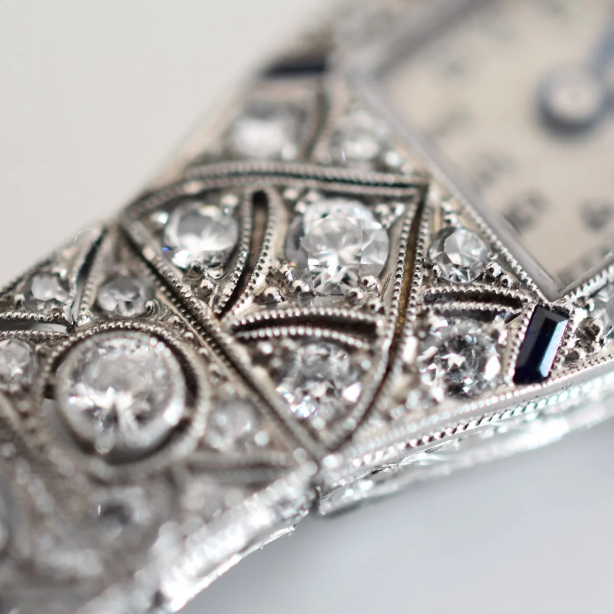 Montre ESZEHA-CHOPARD en or blanc, platine et diamants - Image 4
