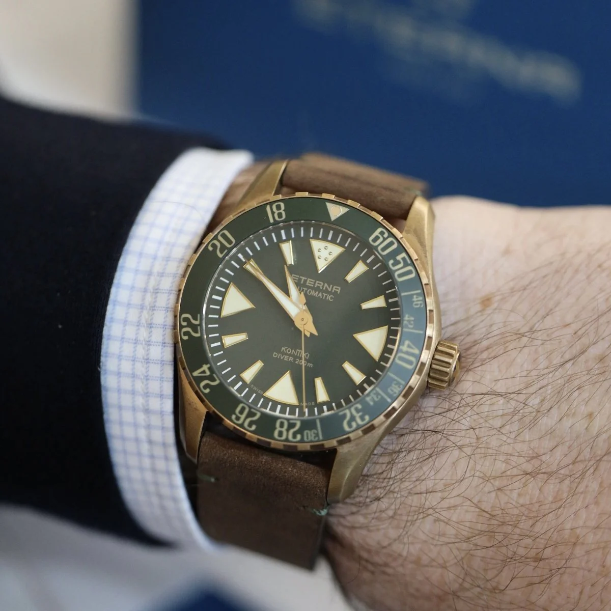 Montre ETERNA "KonTiki Diver" en acier - Image 2